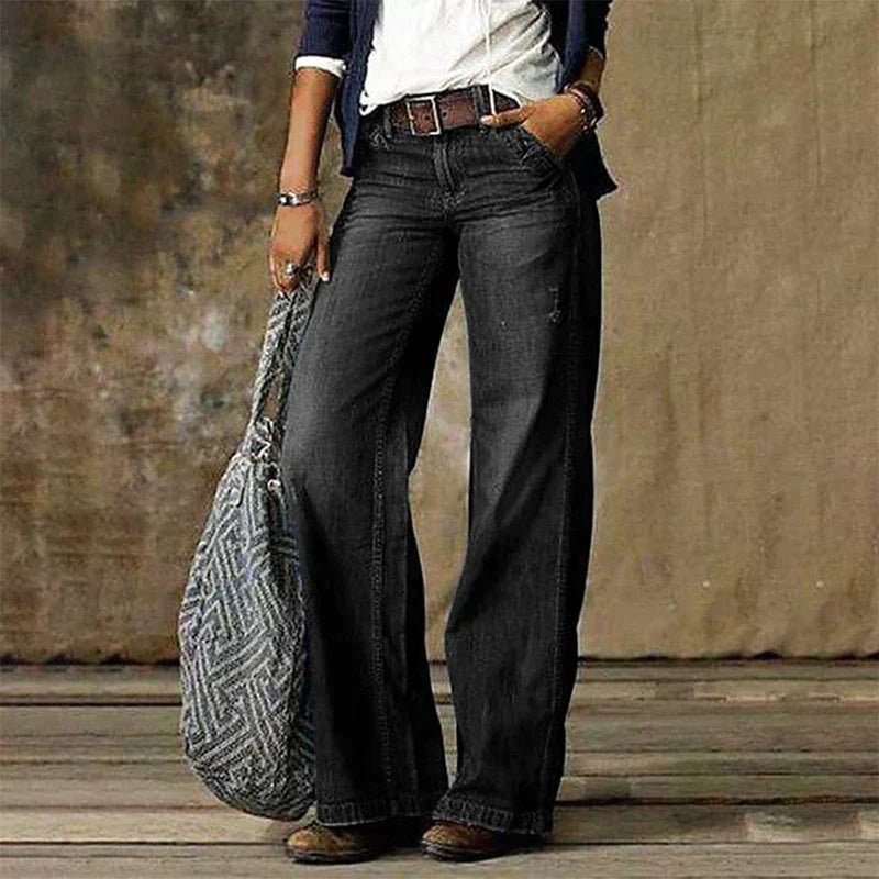 Chaya | Retro Wide - Leg Jeans - Ciara & Fiona
