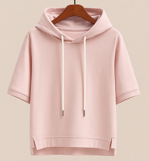 Cheryl | Short Sleeve Hooded Pullover