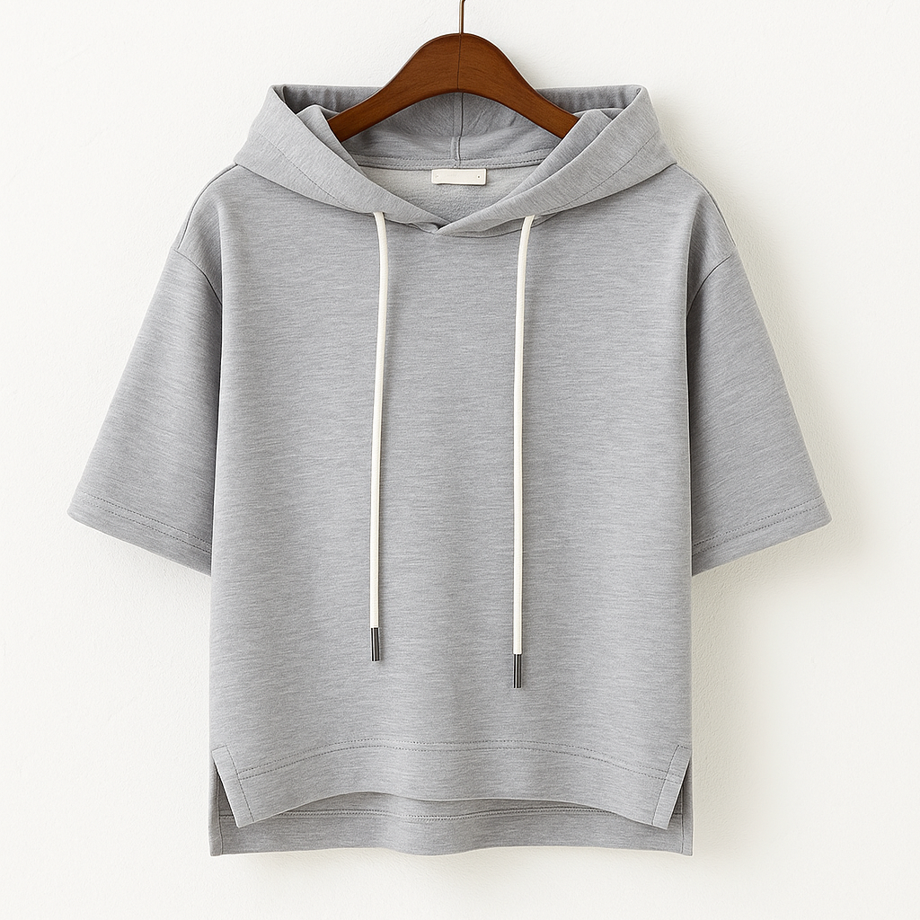 Cheryl | Short Sleeve Hooded Pullover