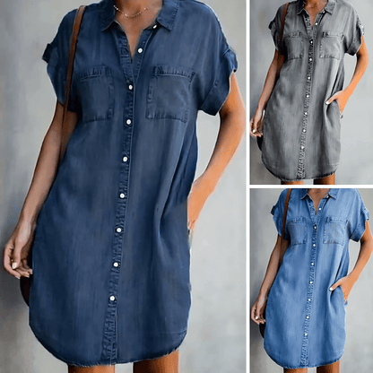Adaline | Summer Dress with Belly Coverage - Ciara & Fiona