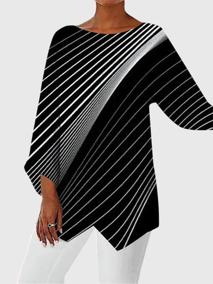 Alayah™ | Elegant Crew Neck Top - Luna Hampton