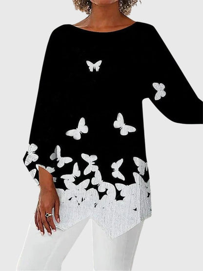 Alayah™ | Elegant Crew Neck Top - Luna Hampton