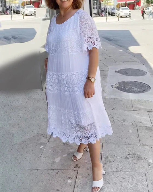 Alayna | Casual Lace Dress - Ciara & Fiona