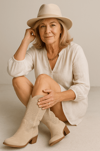 Alba | Cowboy Style Orthopedic Boots - Ciara & Fiona