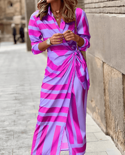 Alina | Printed Wrap Dress - Ciara & Fiona