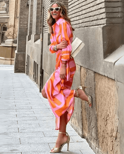 Alina | Printed Wrap Dress - Ciara & Fiona