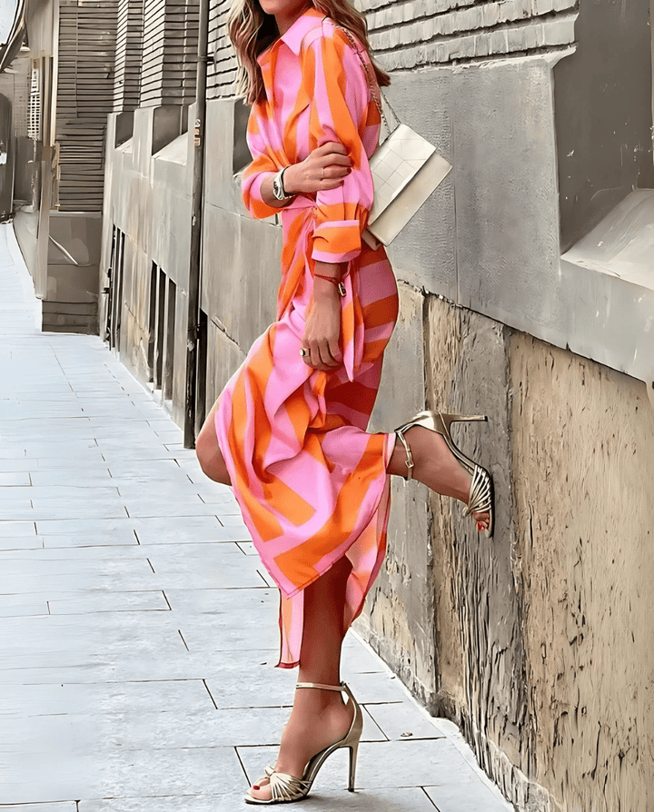 Alina | Printed Wrap Dress - Ciara & Fiona