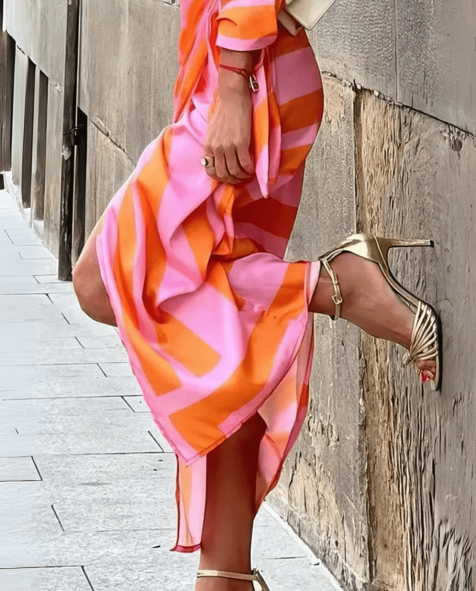Alina | Printed Wrap Dress - Ciara & Fiona