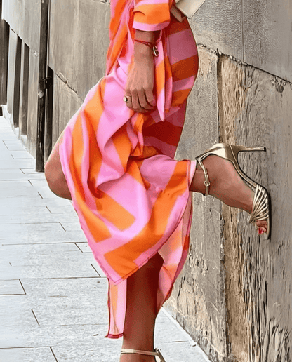 Alina | Printed Wrap Dress - Ciara & Fiona