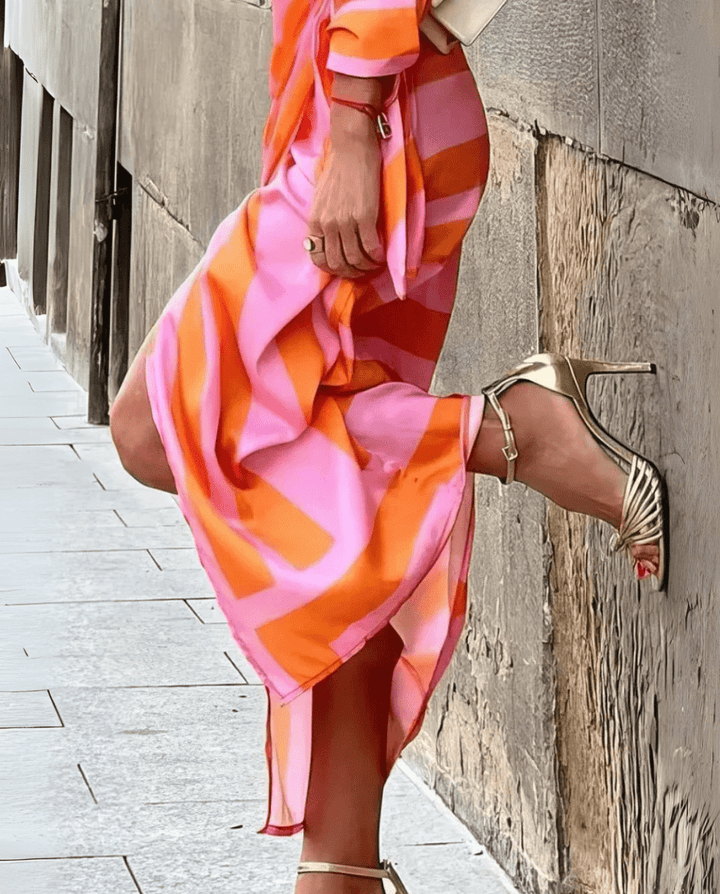 Alina | Printed Wrap Dress - Ciara & Fiona