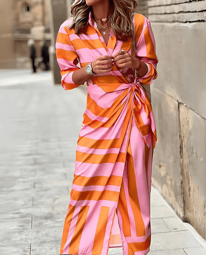Alina | Printed Wrap Dress - Ciara & Fiona