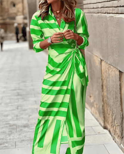 Alina | Printed Wrap Dress - Ciara & Fiona