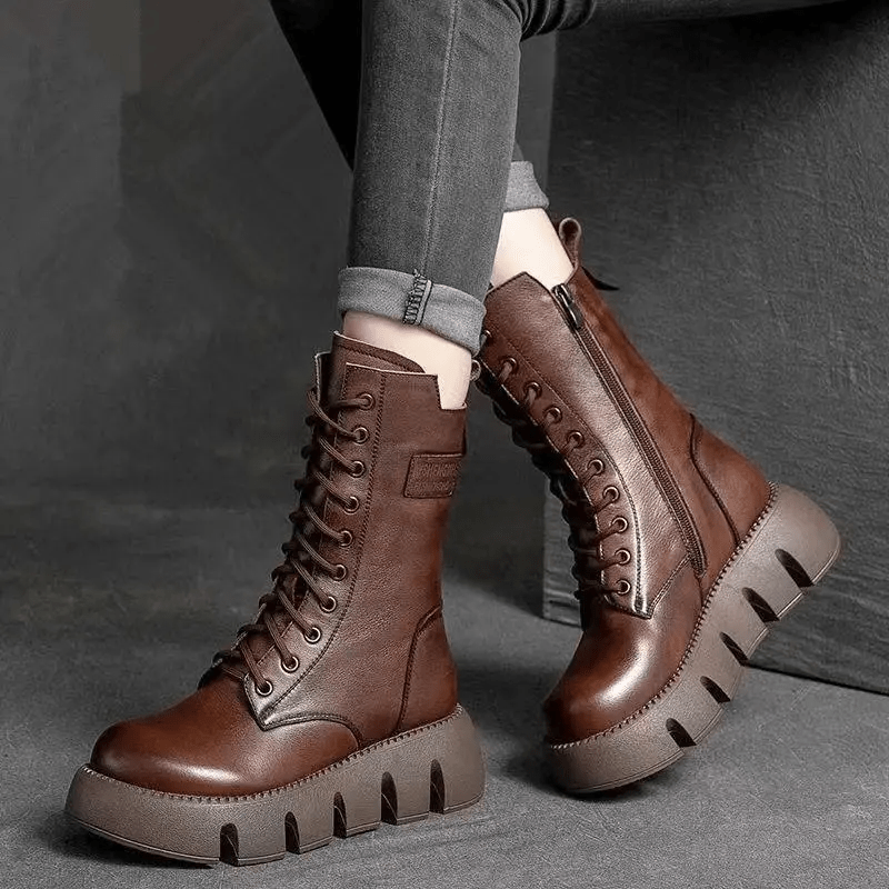 Alisa | Orthopedic Leather Winter Boots - Ciara & Fiona