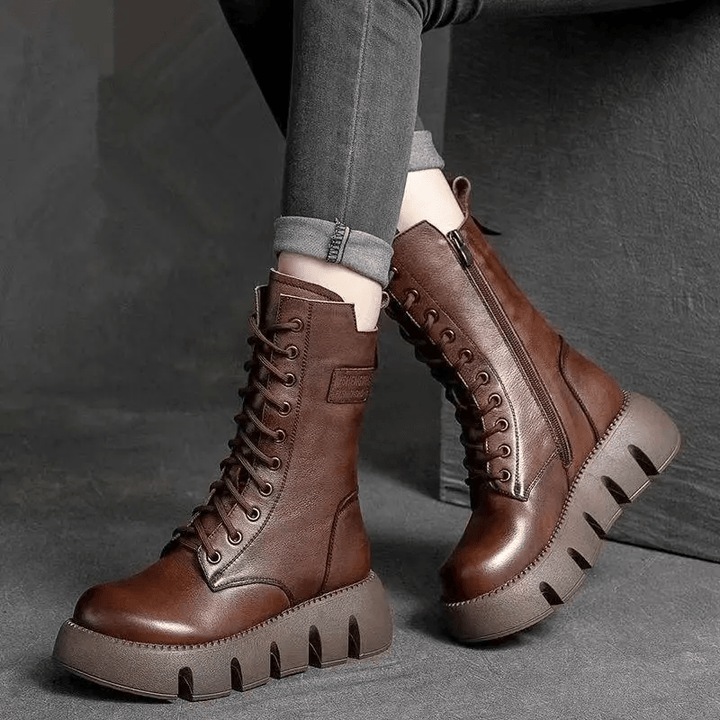 Alisa | Orthopedic Leather Winter Boots - Ciara & Fiona