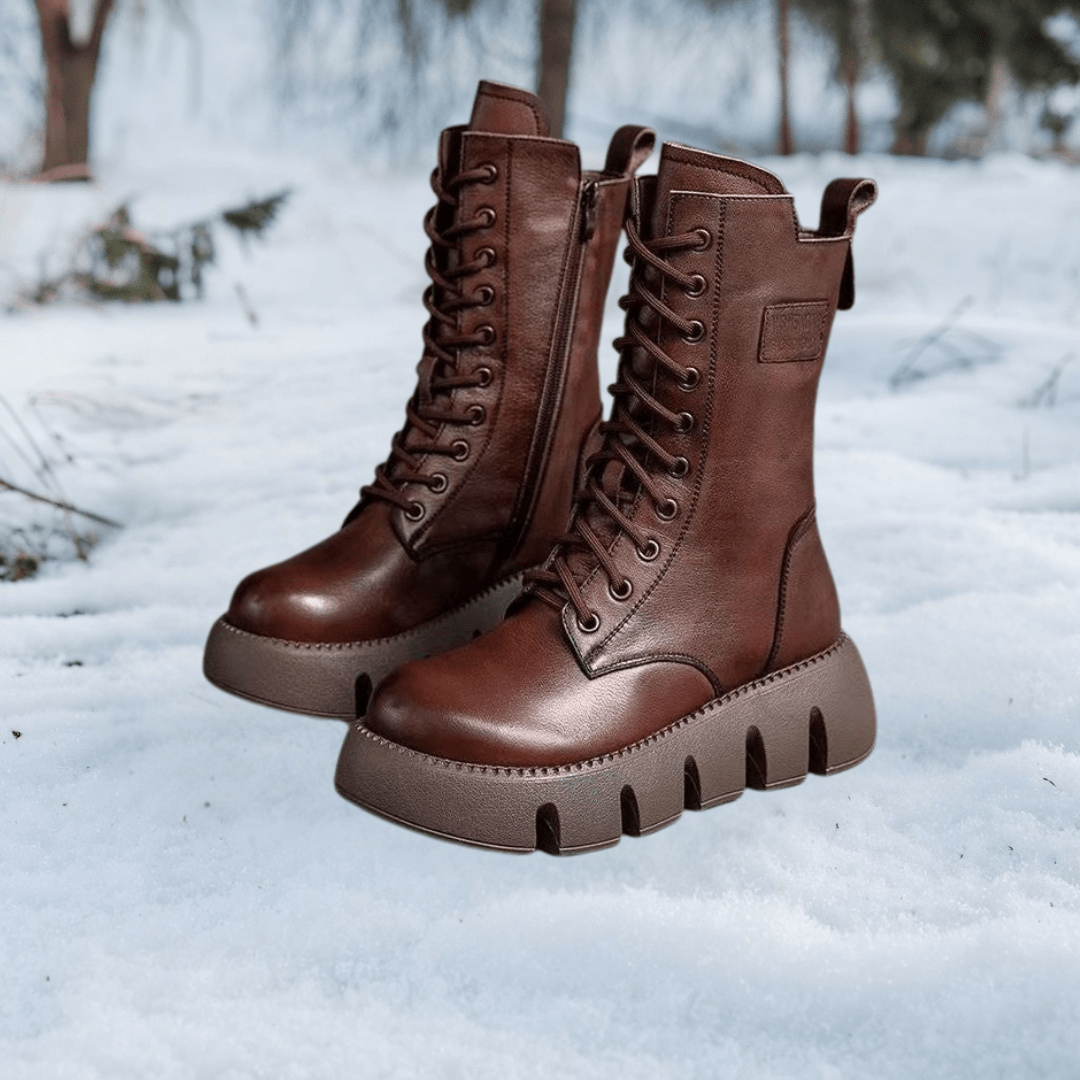 Alisa | Orthopedic Leather Winter Boots - Ciara & Fiona
