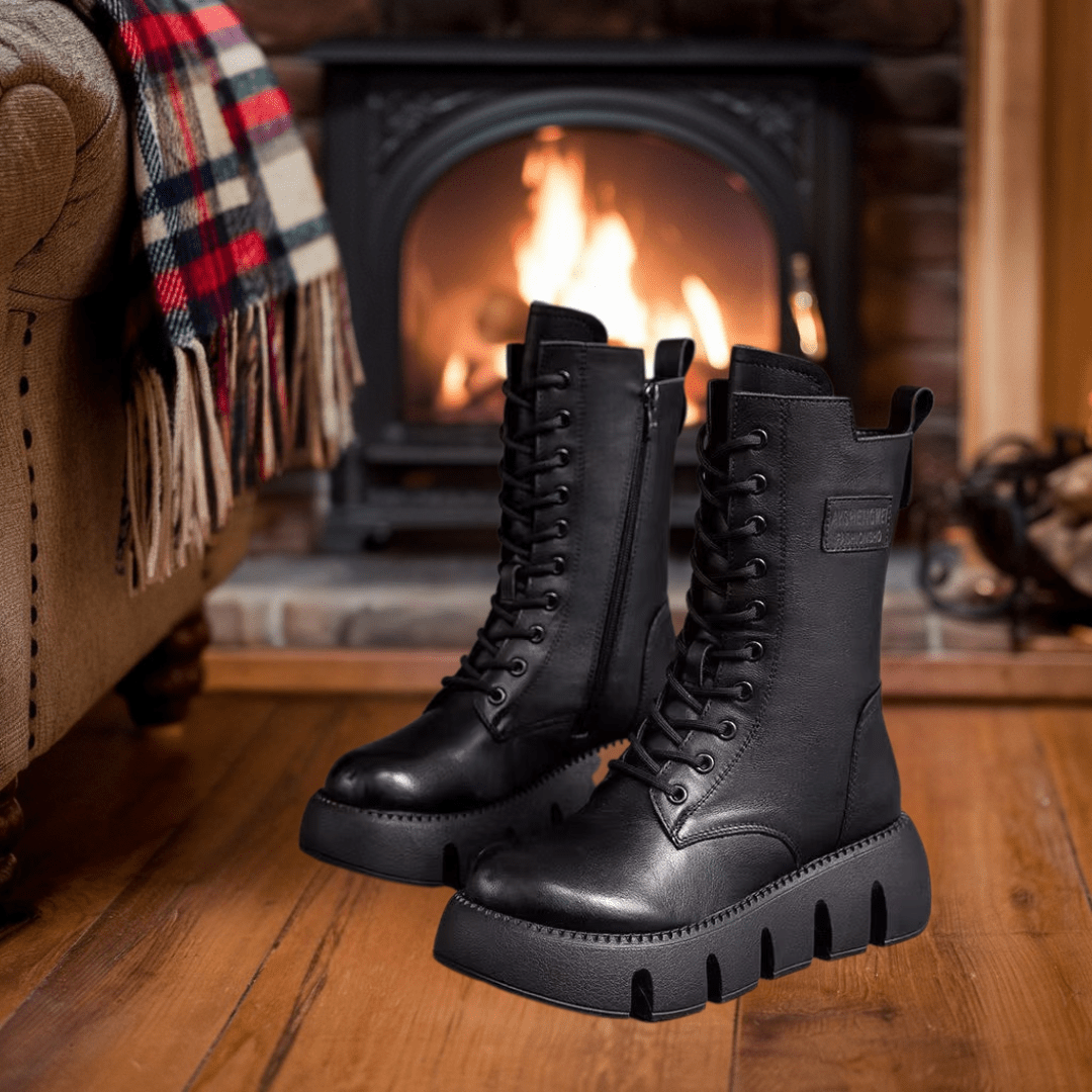 Alisa | Orthopedic Leather Winter Boots - Ciara & Fiona