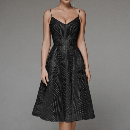 Alondra | Fashionable Dress with Elegant Open Back - Ciara & Fiona