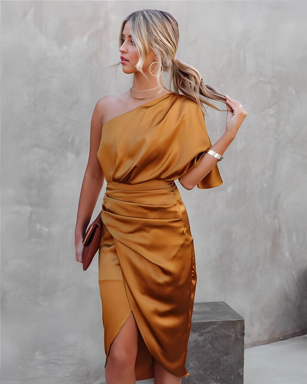 Amanda | Elegant Silk Party Dress - Ciara & Fiona