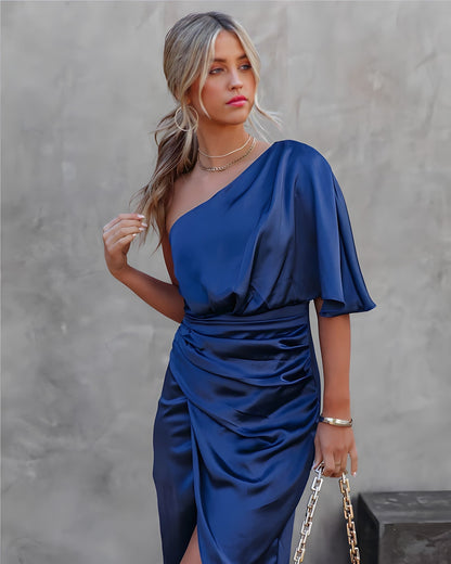 Amanda | Elegant Silk Party Dress - Ciara & Fiona