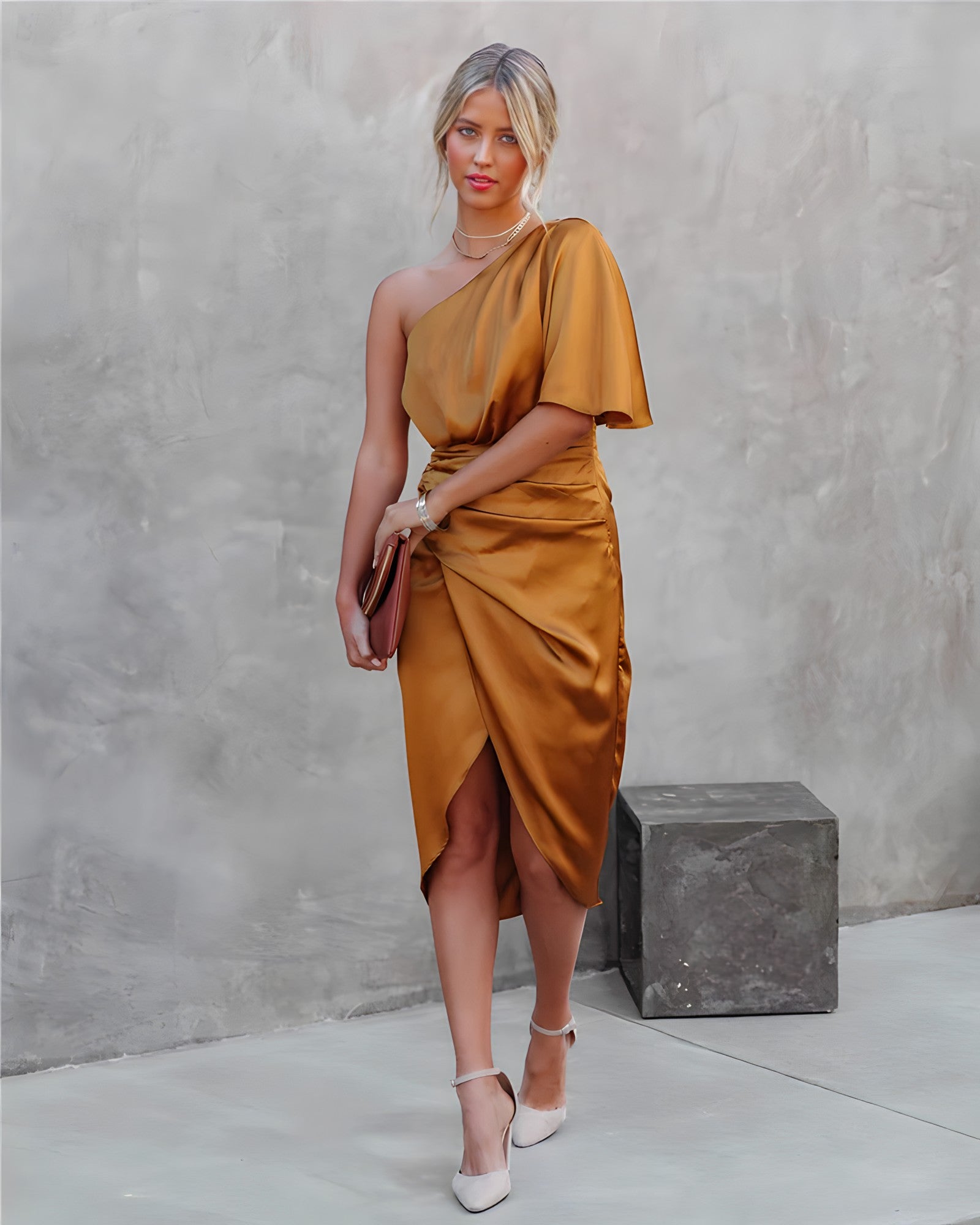 Amanda | Elegant Silk Party Dress - Ciara & Fiona