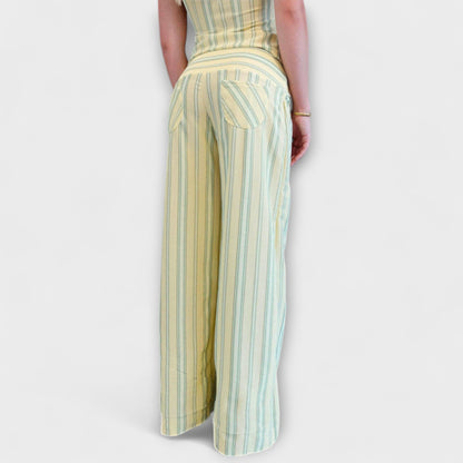 Anastasia - Classic Striped Pants Ensemble - Luna Hampton