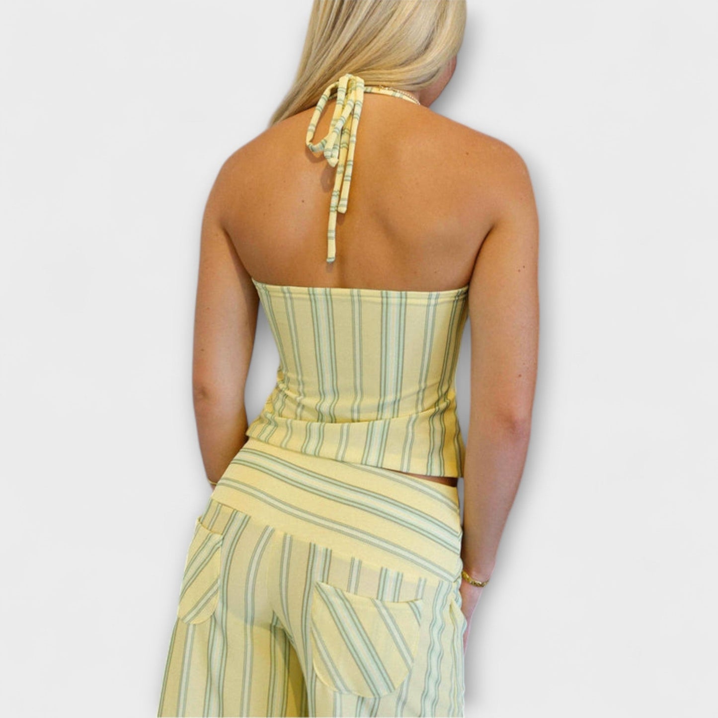 Anastasia - Classic Striped Pants Ensemble - Luna Hampton