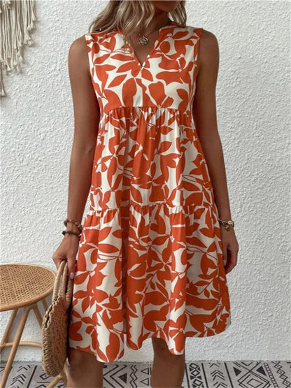 Angele | Leaf Summer Dress - Ciara & Fiona