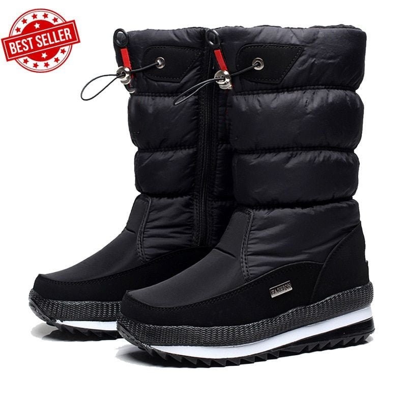 Ariel | Non - Slip Waterproof Faux Fur Snow Boots - Ciara & Fiona