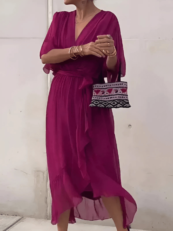 Ashlyn | Timeless Wrap Midi Dress - Ciara & Fiona