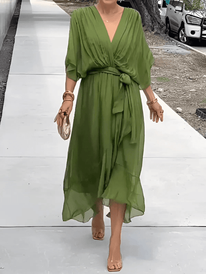 Ashlyn | Timeless Wrap Midi Dress - Ciara & Fiona