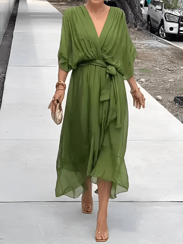 Ashlyn | Timeless Wrap Midi Dress - Ciara & Fiona