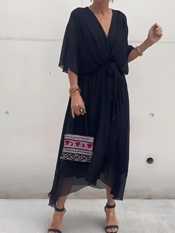 Ashlyn | Timeless Wrap Midi Dress - Ciara & Fiona