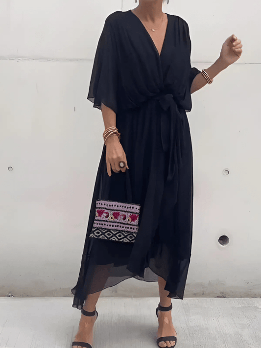 Ashlyn | Timeless Wrap Midi Dress - Ciara & Fiona