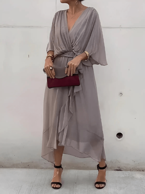Ashlyn | Timeless Wrap Midi Dress - Ciara & Fiona
