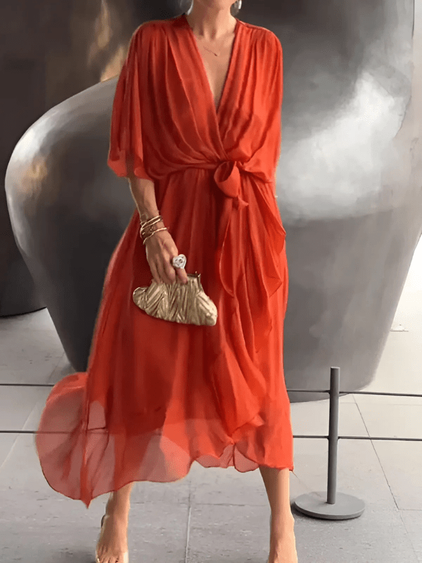 Ashlyn | Timeless Wrap Midi Dress - Ciara & Fiona