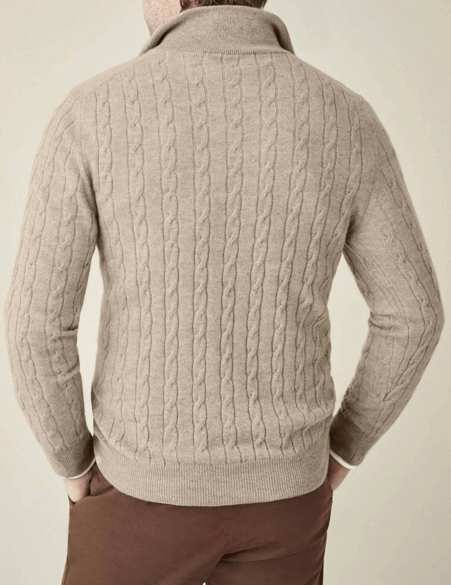 Aslan | Cable Knit Zipper Sweater - Ciara & Fiona
