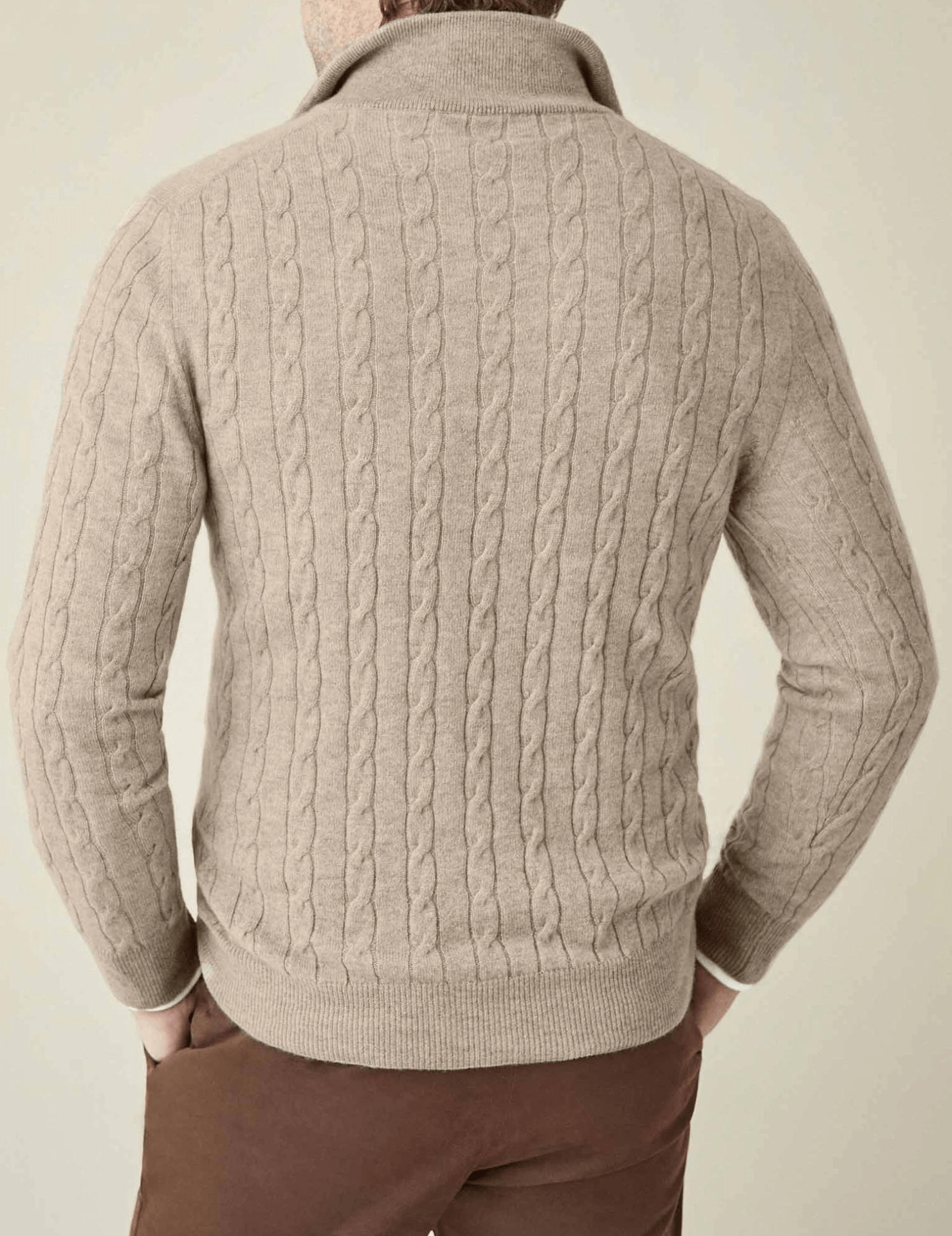 Aslan | Cable Knit Zipper Sweater - Ciara & Fiona