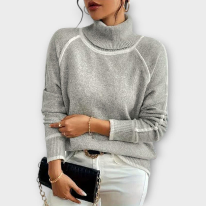 Aurora - Relaxed Turtleneck Sweater - Ciara & Fiona