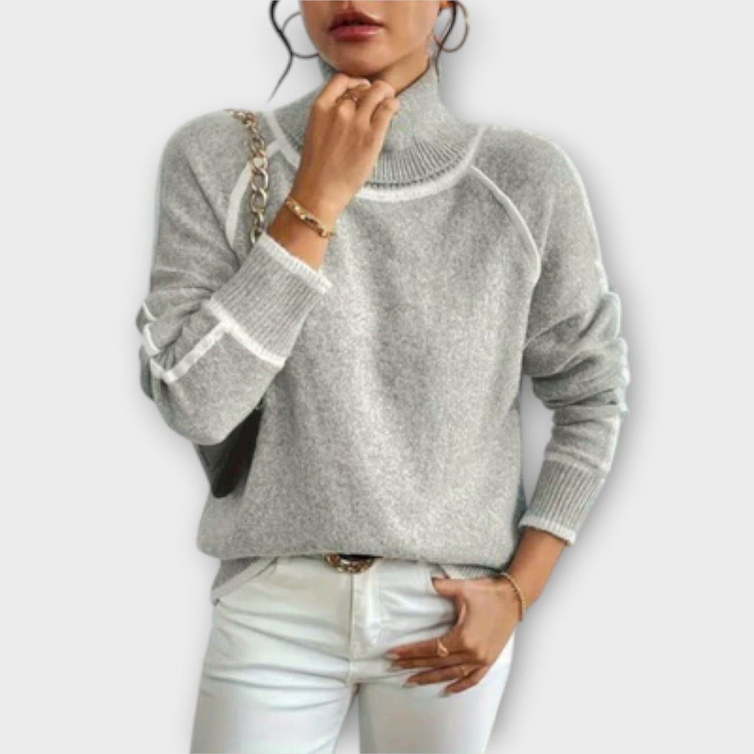 Aurora - Relaxed Turtleneck Sweater - Ciara & Fiona