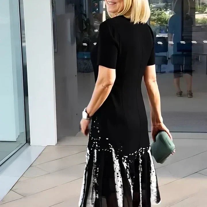 Avalon | Elegant Pleated Dress - Ciara & Fiona