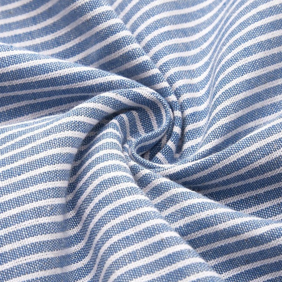 AVELINE | Elegant Striped Midi Dress - Ciara & Fiona