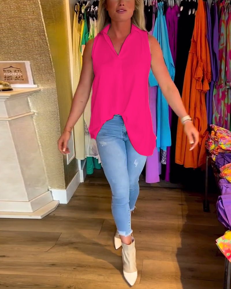 Avni | Chic Sleeveless Blouse - Ciara & Fiona