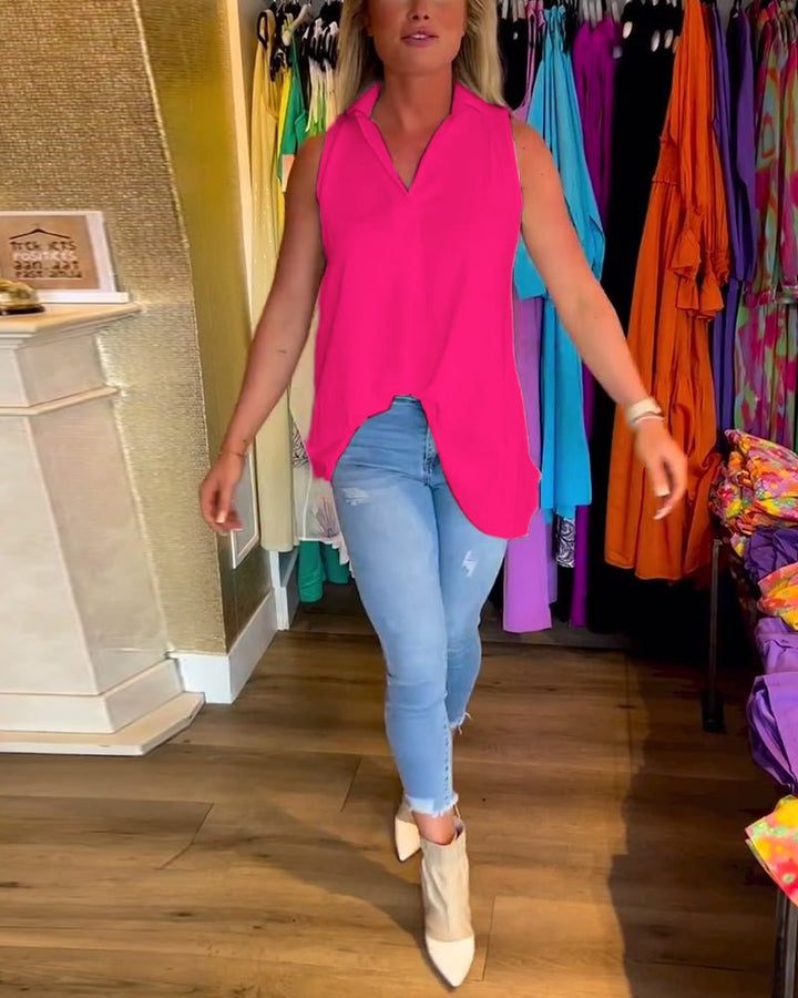 Avni | Chic Sleeveless Blouse - Ciara & Fiona