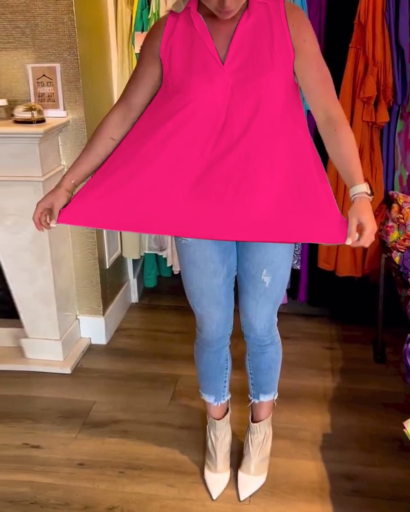 Avni | Chic Sleeveless Blouse - Ciara & Fiona