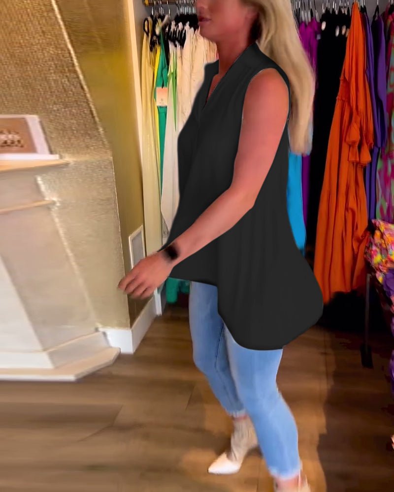 Avni | Chic Sleeveless Blouse - Ciara & Fiona