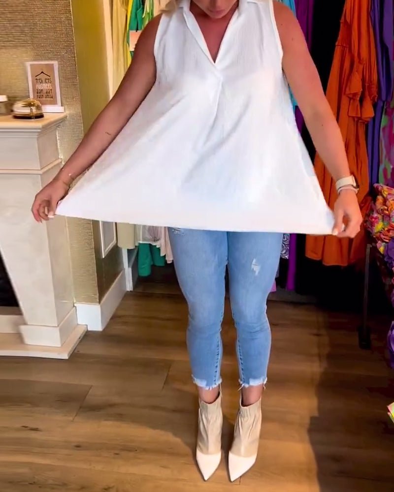 Avni | Chic Sleeveless Blouse - Ciara & Fiona