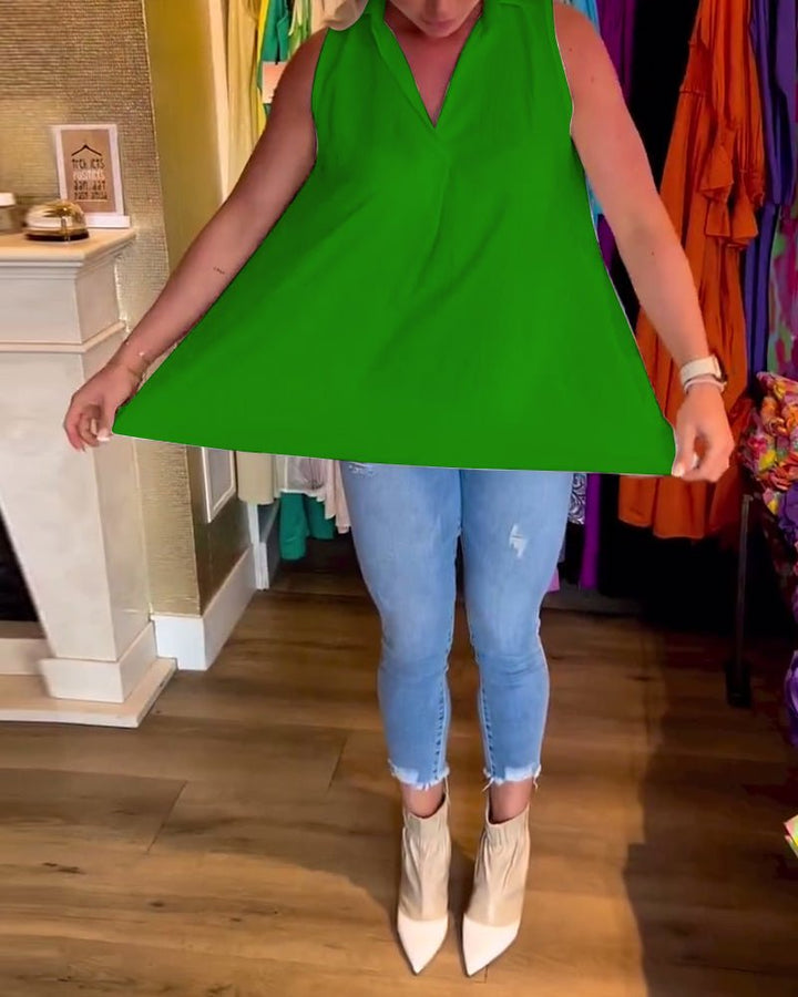 Avni | Chic Sleeveless Blouse - Ciara & Fiona