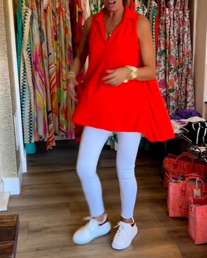 Avni | Chic Sleeveless Blouse - Ciara & Fiona