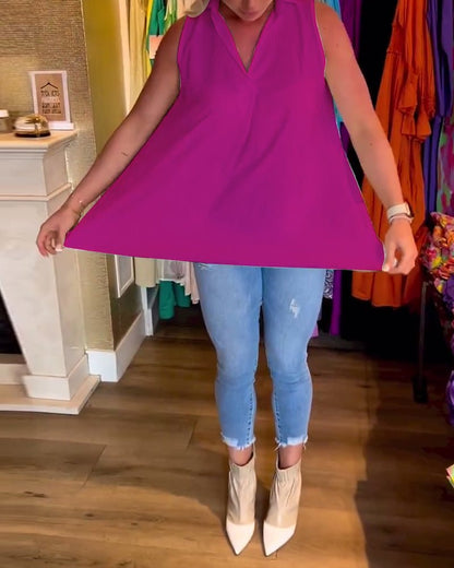 Avni | Chic Sleeveless Blouse - Ciara & Fiona