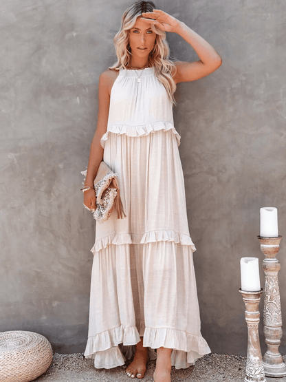 Betania | Ruffle Breeze Maxi Dress - Ciara & Fiona